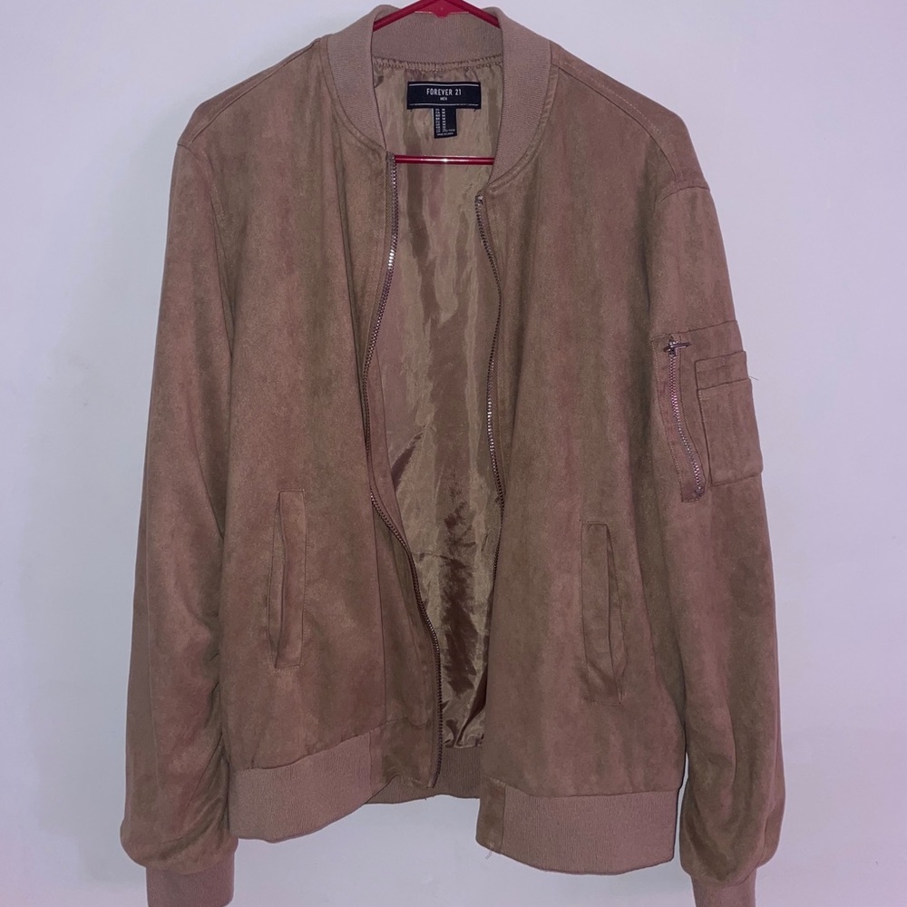 Forever21 men’s suede bomber jacket